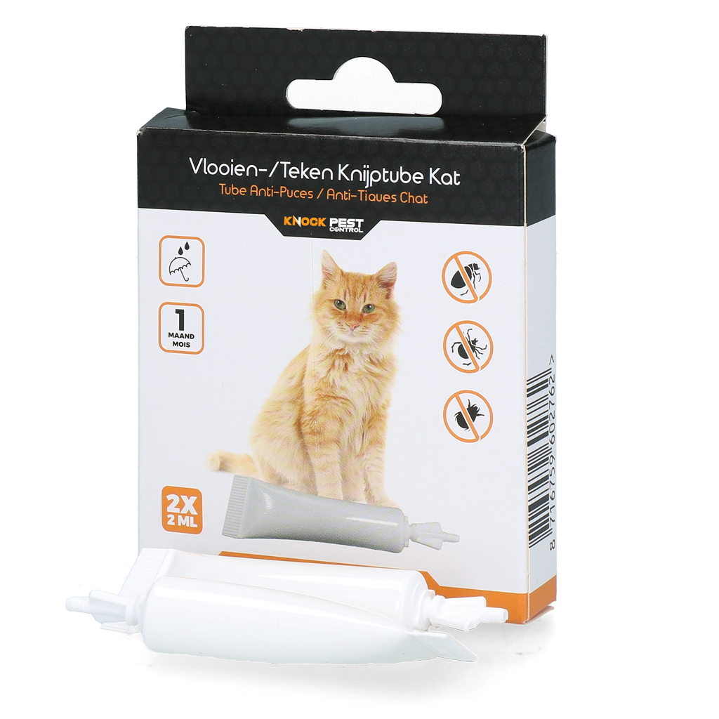 Knock Pest vlooien-tekenpipet Kat NL/FR