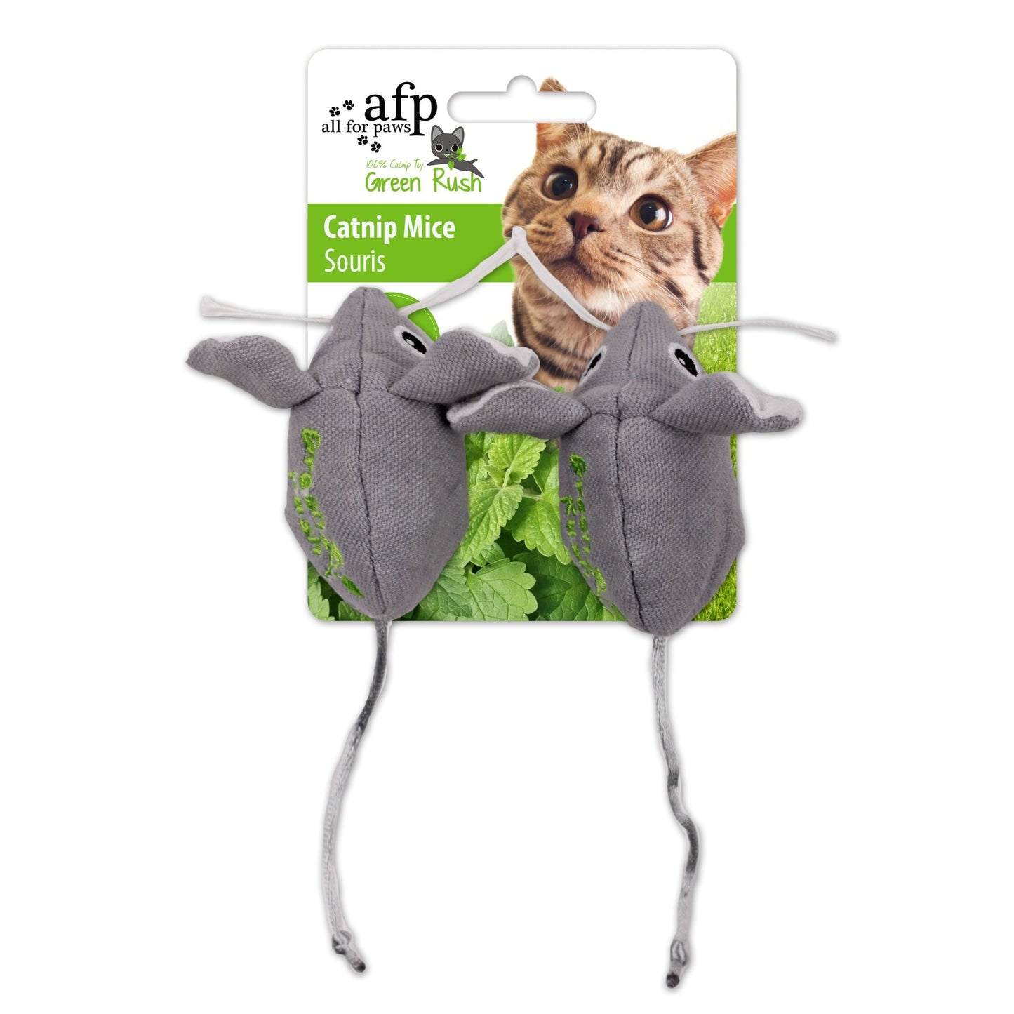 AFP Green Rush - Catnip Mice (2-Pack) - All For Animals
