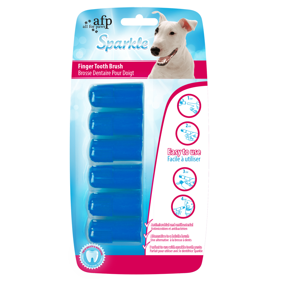 AFP Sparkle - Finger Brush 6-Pack - All For Animals