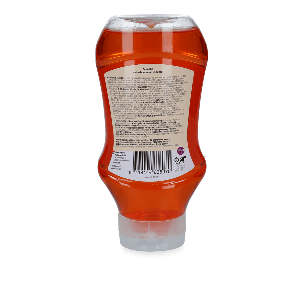 Braaaf Dog Food Sauce Zalmolie - All For Animals