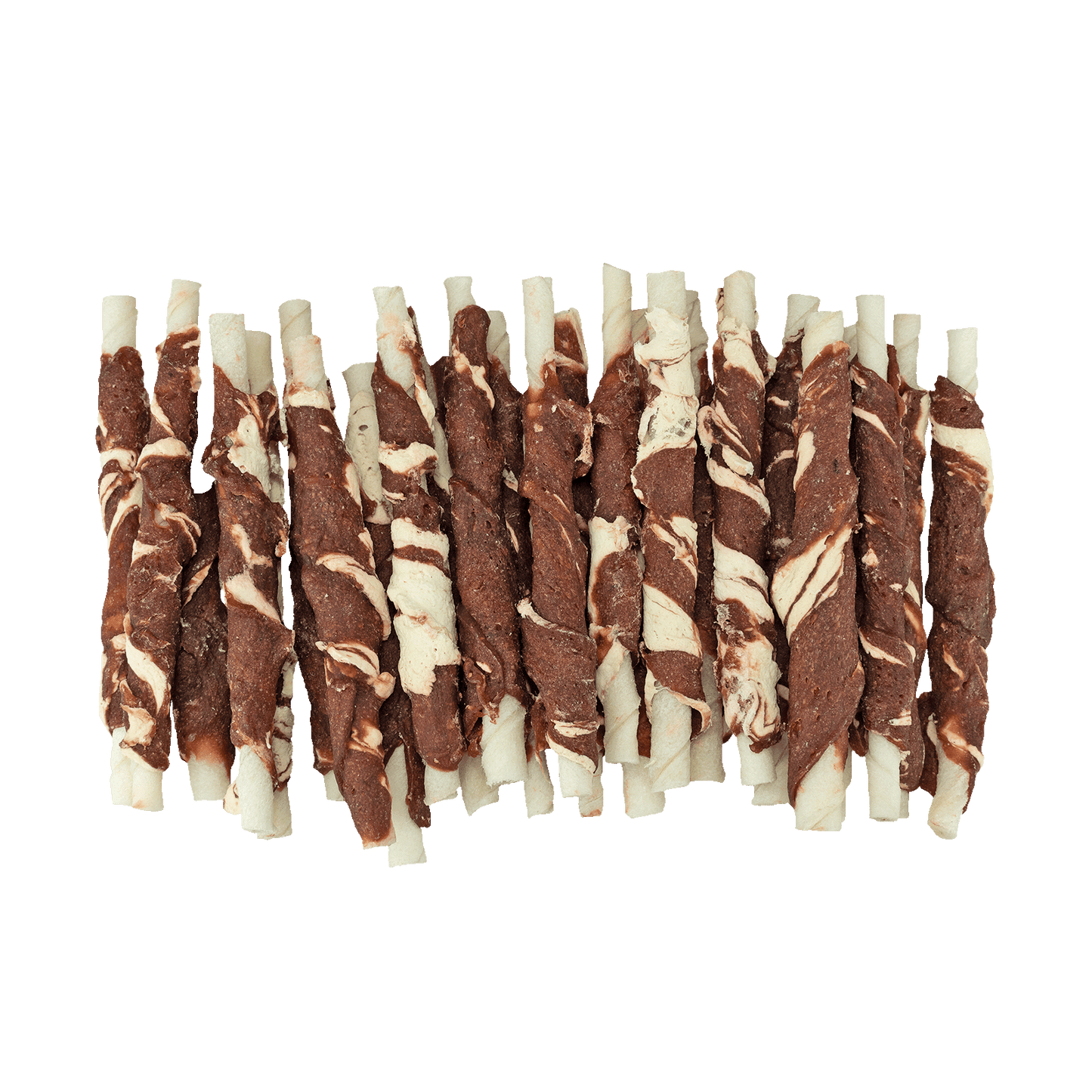 Braaaf Rawhide Roll Sticks Lam & Vis - 25 st. - All For Animals