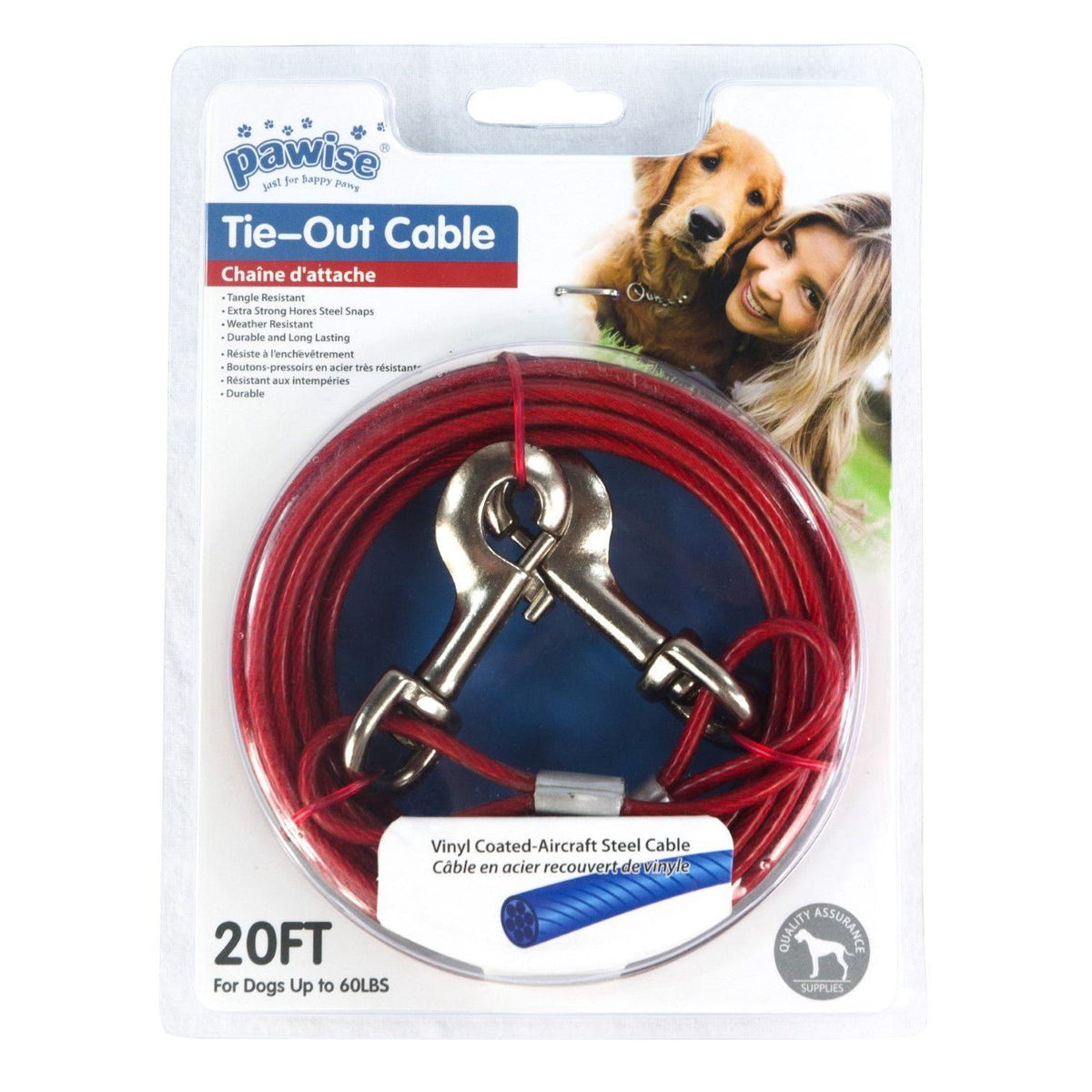 Pawise Tie Out Aanleglijn 7 m - all for animals