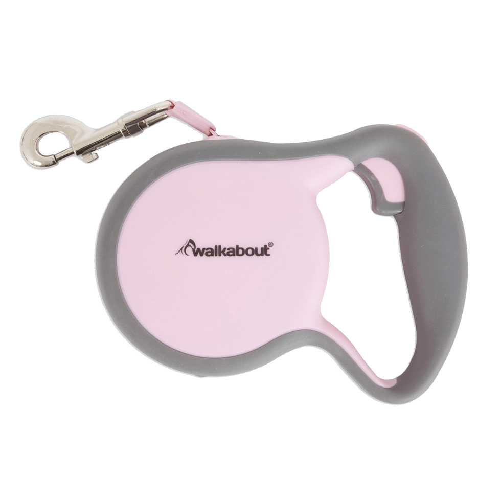 Walkabout Retractable Leash Roze - all for animals