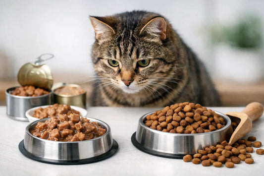 Katten natvoer versus droogvoer vergelijken