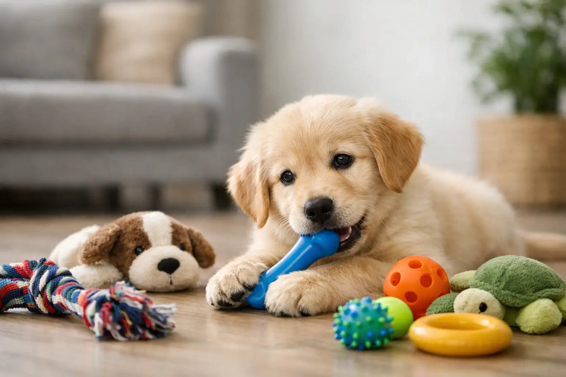 Beste hondenspeeltjes voor puppy's kiezen