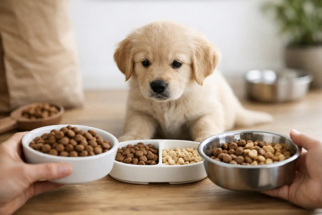 Puppy voer overstappen schema uitgelegd - All For Animals
