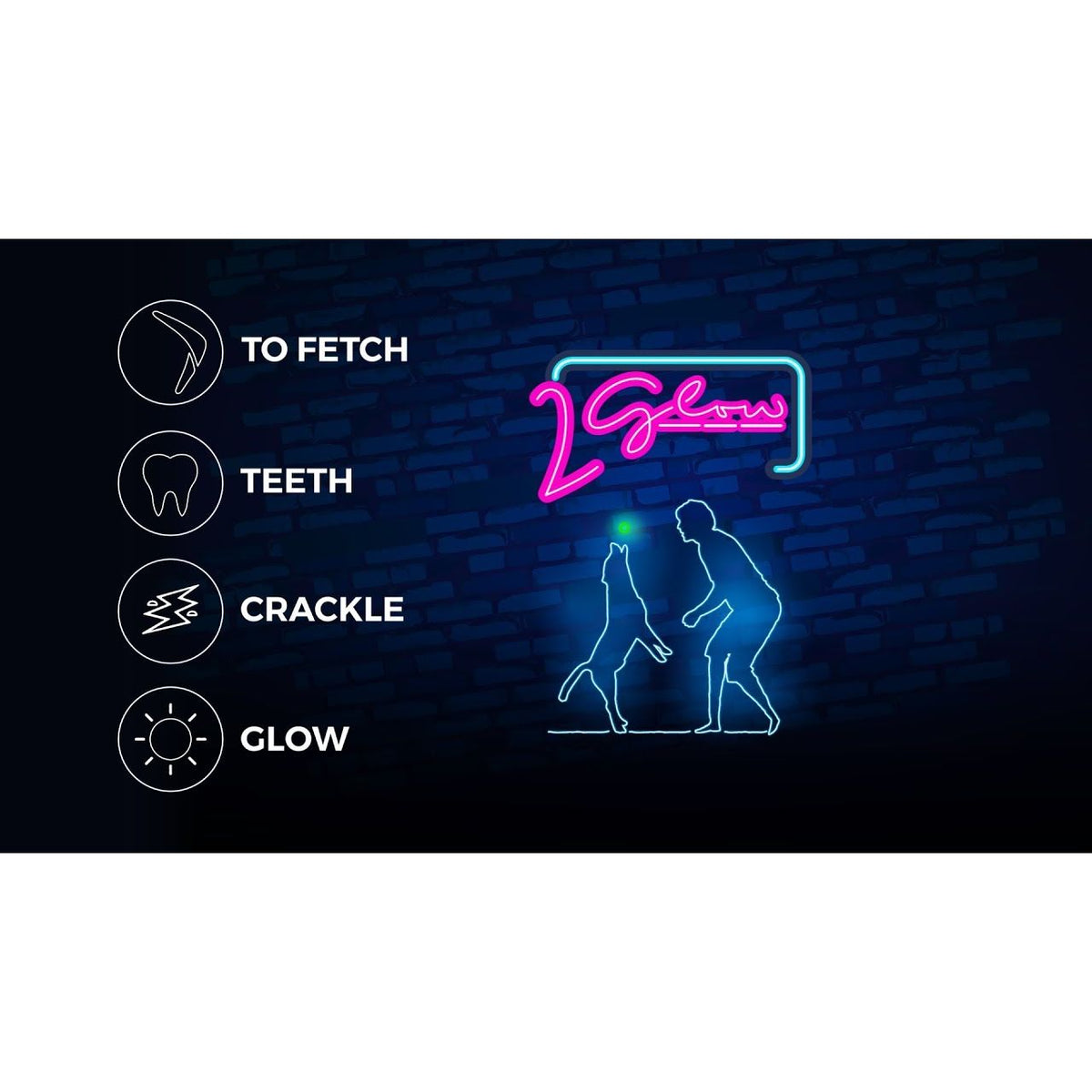 2 Glow Treat Bone of it's Own - All For Animals