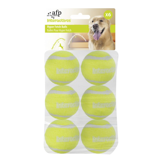 AFP Interactives - Hyper Fetch Super Bounce Tennis Ball (6-pack)