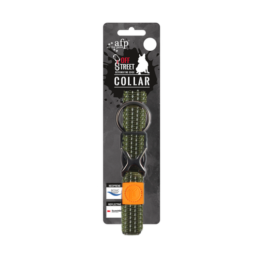AFP Off Street - Dog Collar Olijfgroen