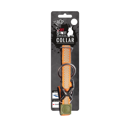 AFP Off Street - Dog Collar Mandarijn