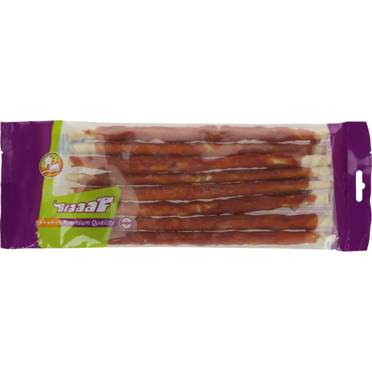 Braaaf Rawhide Twister Eend (8 st.) - 25 cm