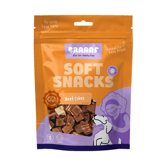 Braaaf Soft Snack Cubes - Rund & Vis