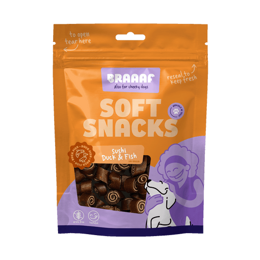 Braaaf Soft Snack Sushi - Eend & Vis