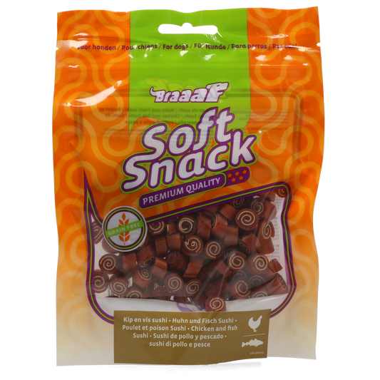 Braaaf Soft Snack Sushi - Kip & Vis