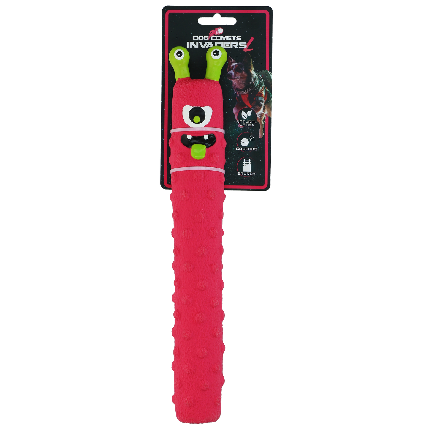 Dog Comets Latex Invaders Roze