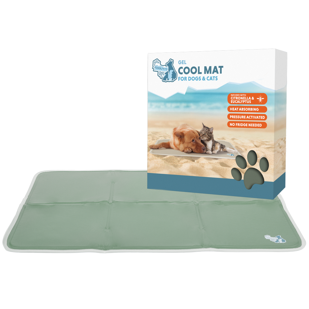 Coolpets Gel Cooling Mat Olijfgroen