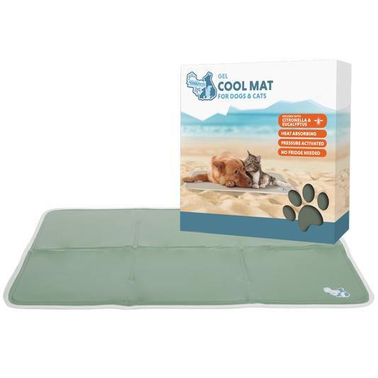 Coolpets Gel Cooling Mat Olijfgroen