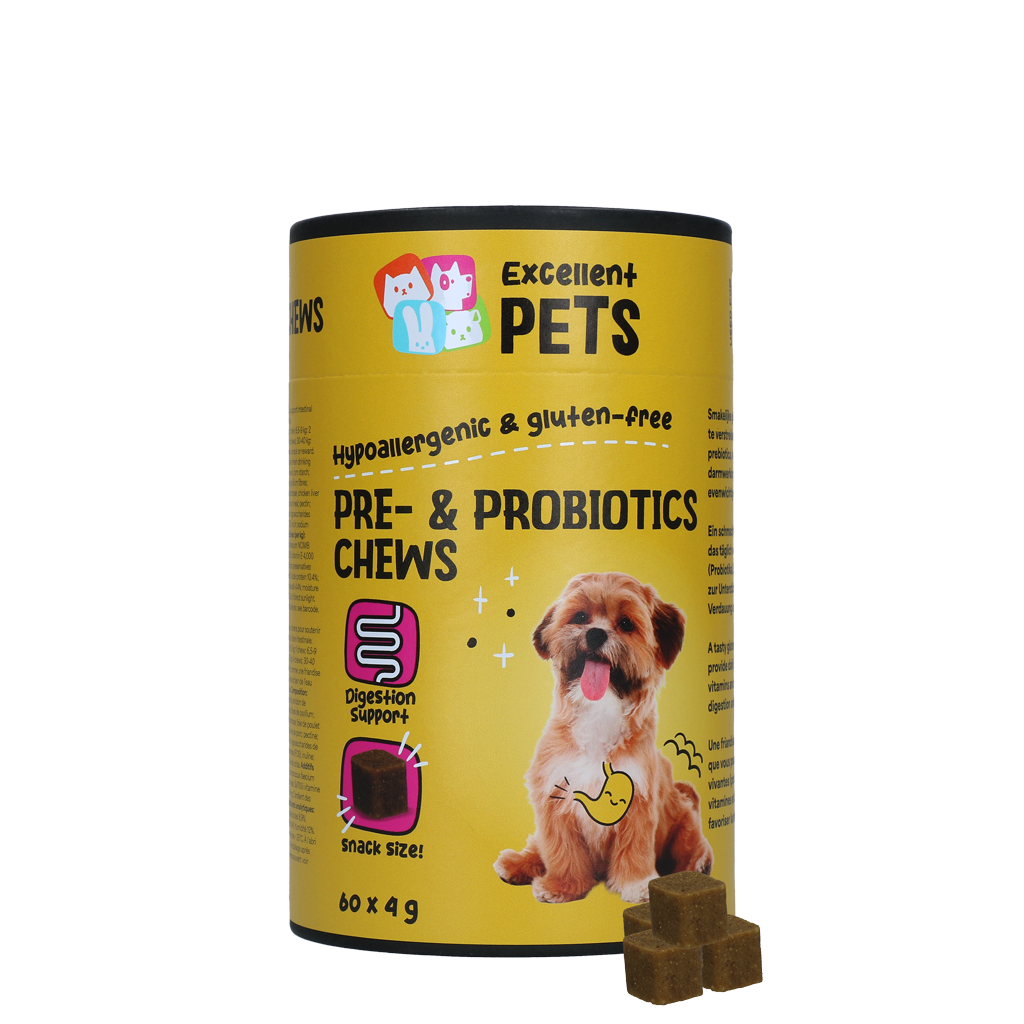 Excellent Pets Pre- & Probiotics Chews 60 Treats