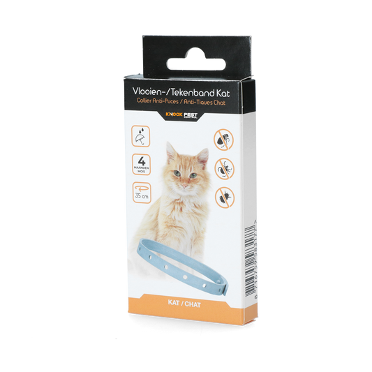 Knock Pest Vlooien/Tekenband Kat 33 cm NL/FR