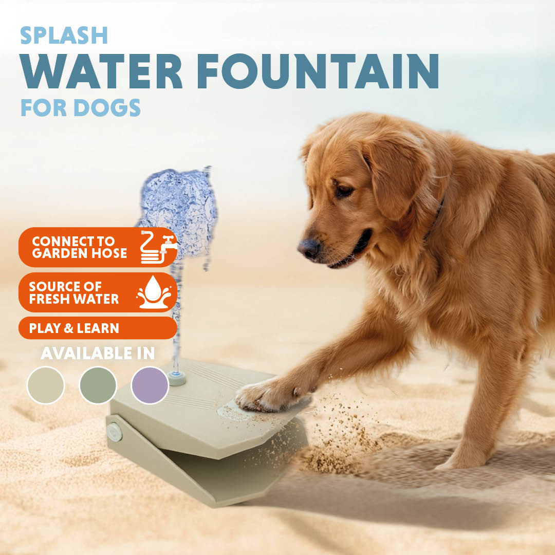 Coolpets Splash Water Fountain Olijfgroen