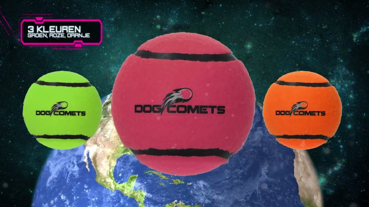 Dog Comets Tennisbal Met Pieper Neutron Star S Groen (3-pack)