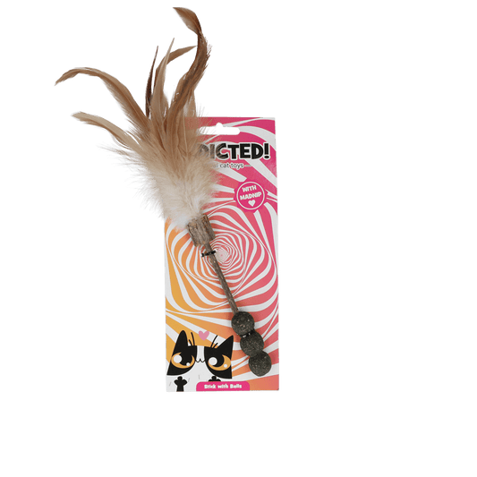 Addicted! Stick with Balls & Feathers - All For Animals