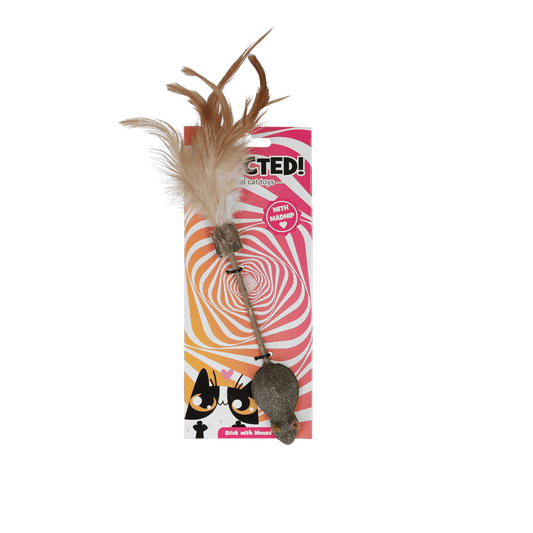 Addicted! Stick with Mouse & Feathers - All For Animals