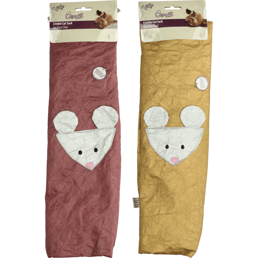 AFP Crumples - Crinkle Cat Sack Paars - All For Animals