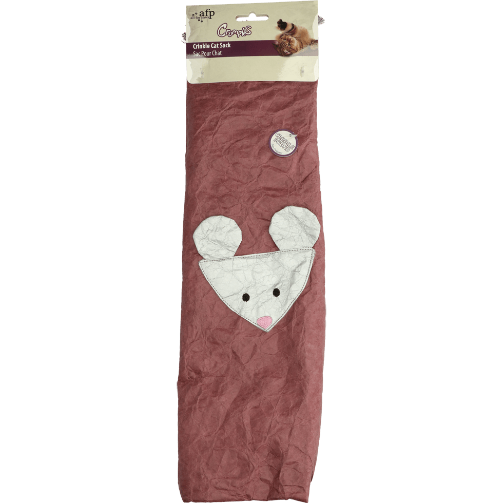 AFP Crumples - Crinkle Cat Sack Paars - All For Animals