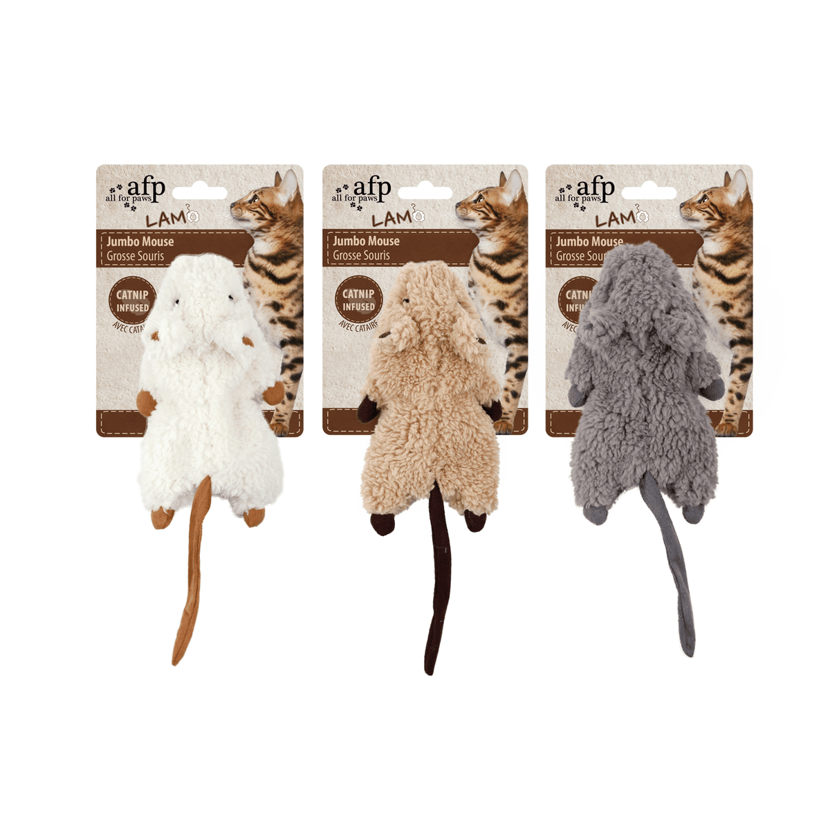 AFP Lambswool - Jumbo Mouse - All For Animals