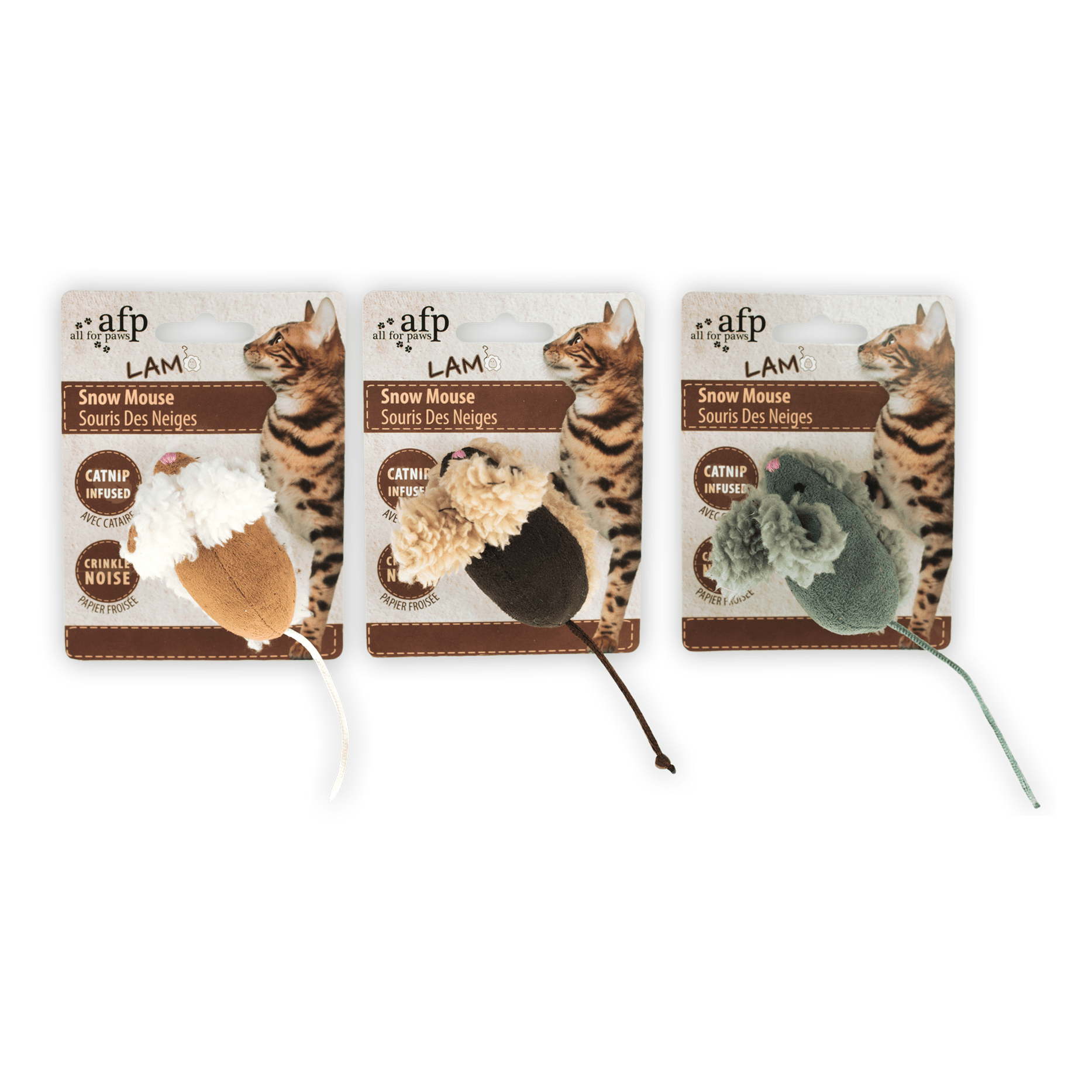 AFP Lambswool - Snow Mouse - All For Animals