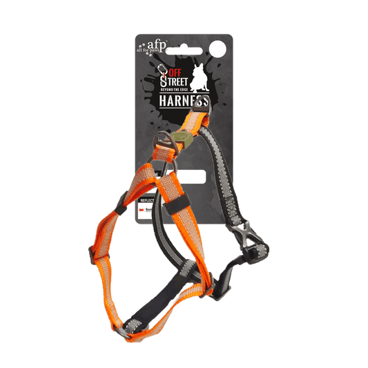 AFP Off Street - Dog Non-Pull Harness Mandarijn - All For Animals