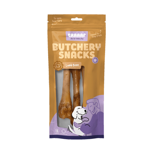 Braaaf Butchery Snacks Lamsbeen 3 stuks - All For Animals