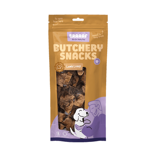 Braaaf Butchery Snacks Lamslongen 85 g - All For Animals