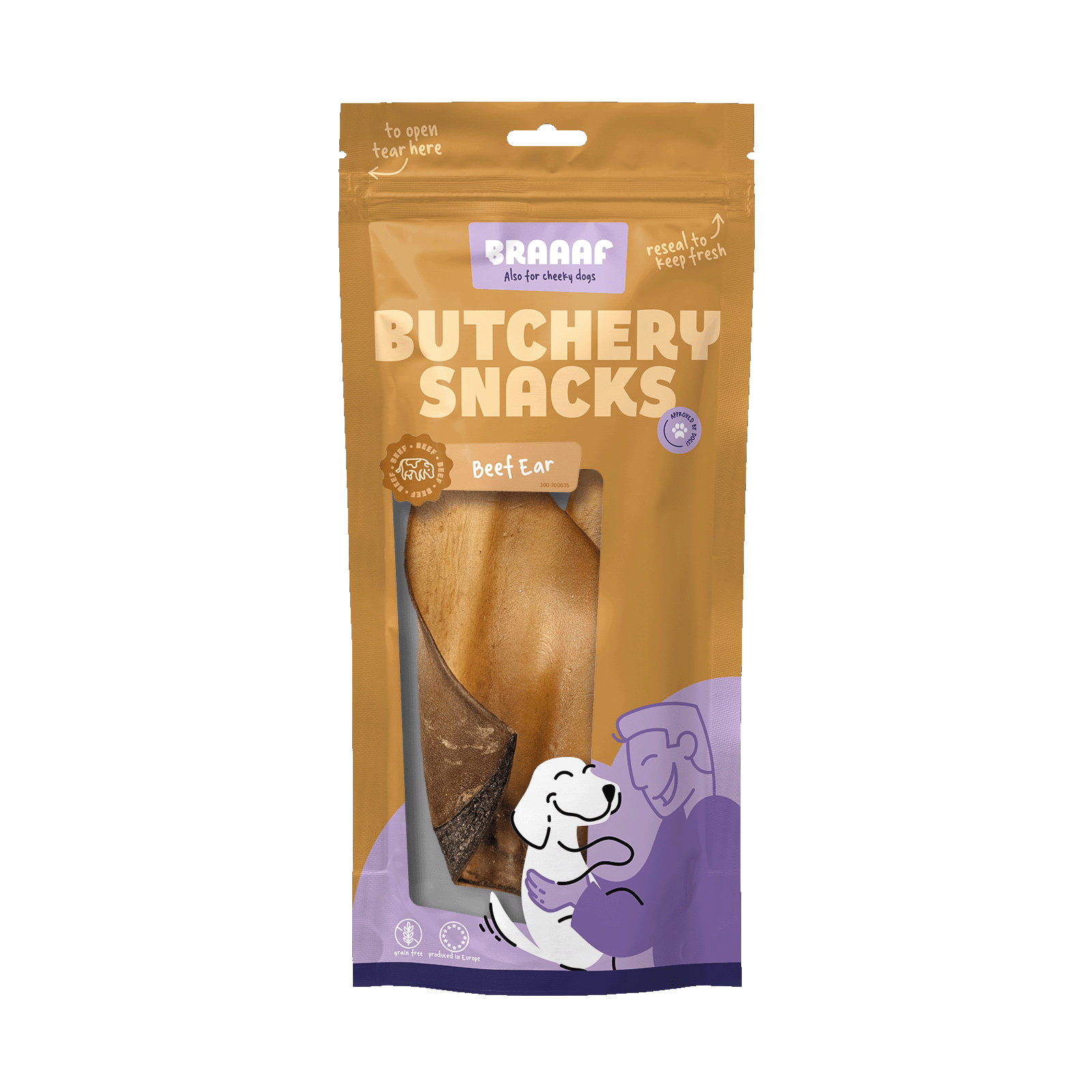 Braaaf Butchery Snacks Runderoor 2 stuks - All For Animals
