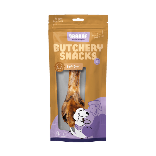 Braaaf Butchery Snacks Varkensbot 1 stuk - All For Animals