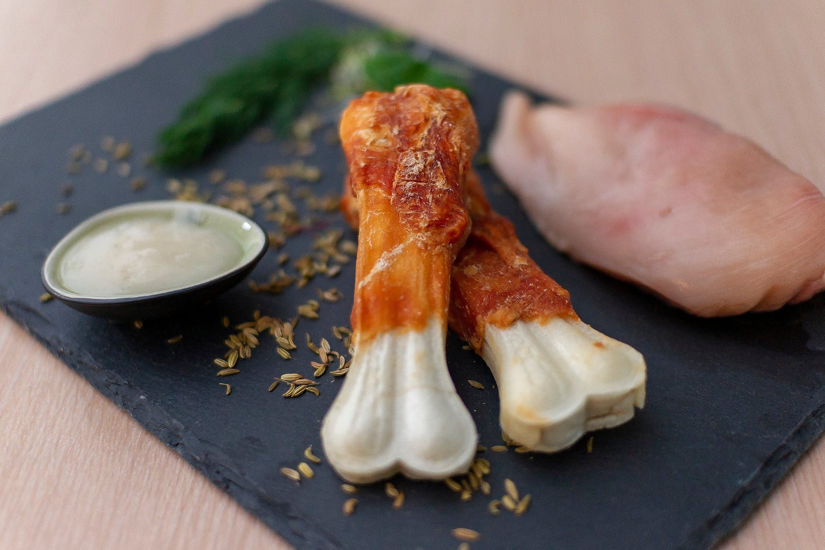Braaaf Rawhide Pressed Bone Kip - All For Animals