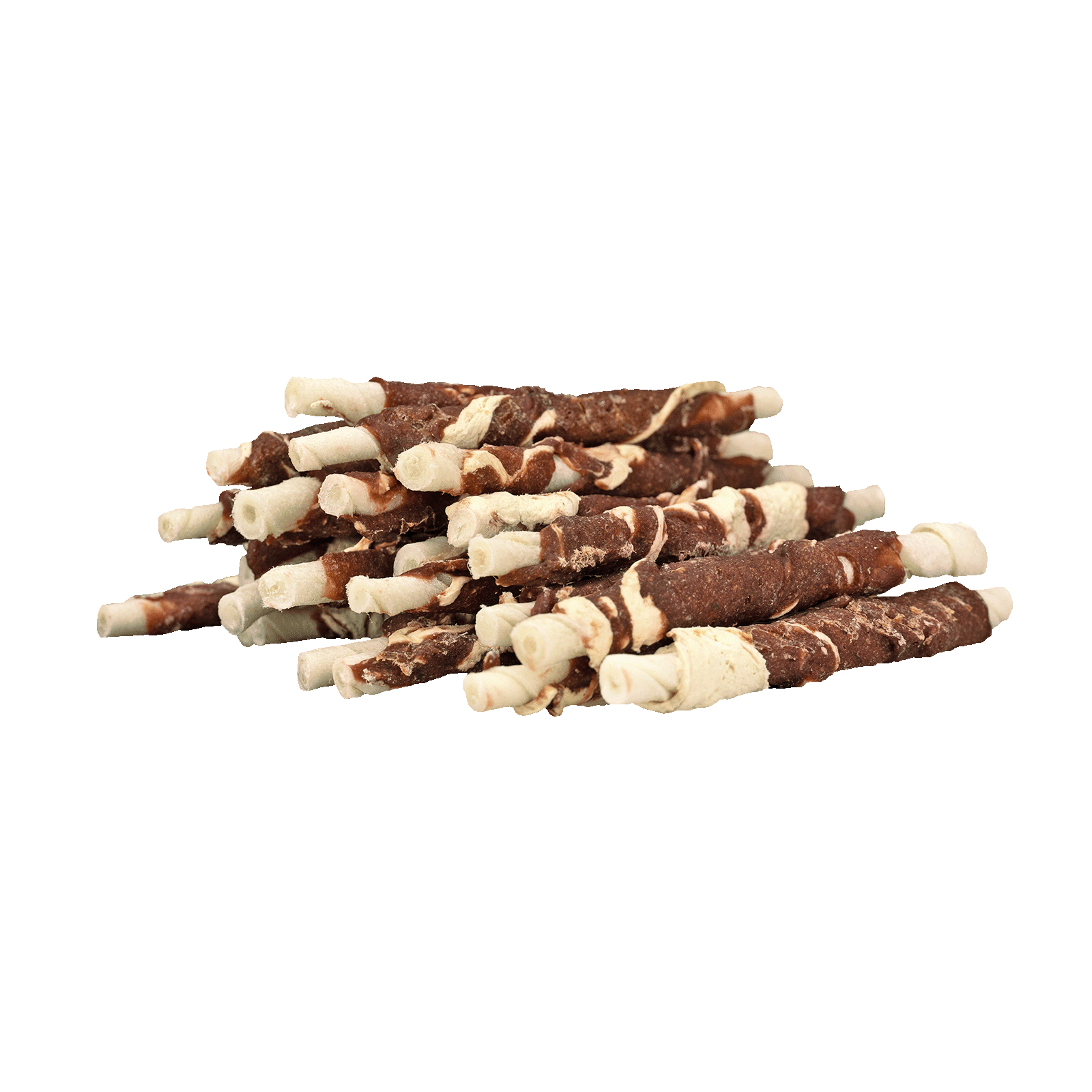 Braaaf Rawhide Roll Sticks Lam & Vis - 25 st. - All For Animals