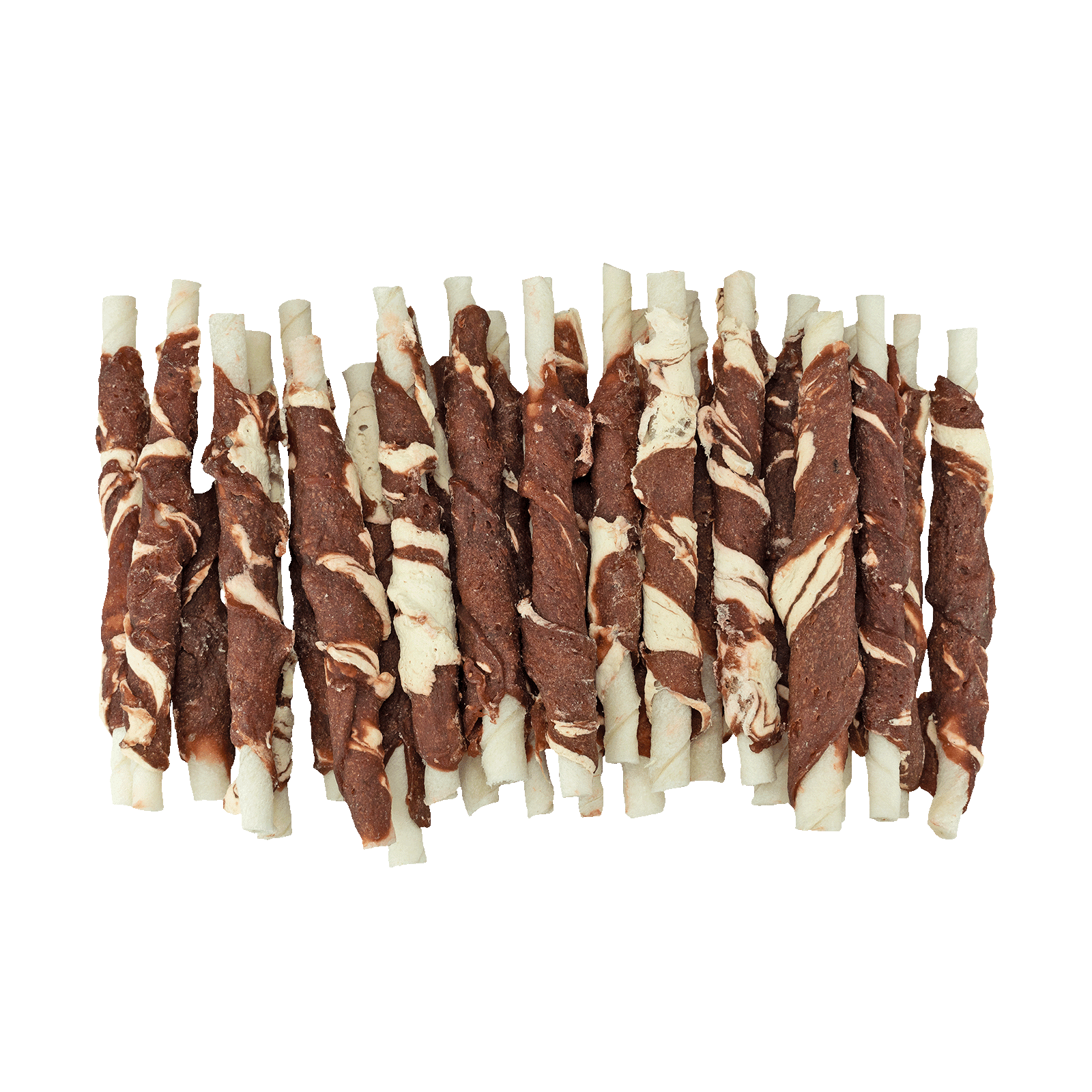 Braaaf Rawhide Roll Sticks Lam & Vis - 25 st. - All For Animals