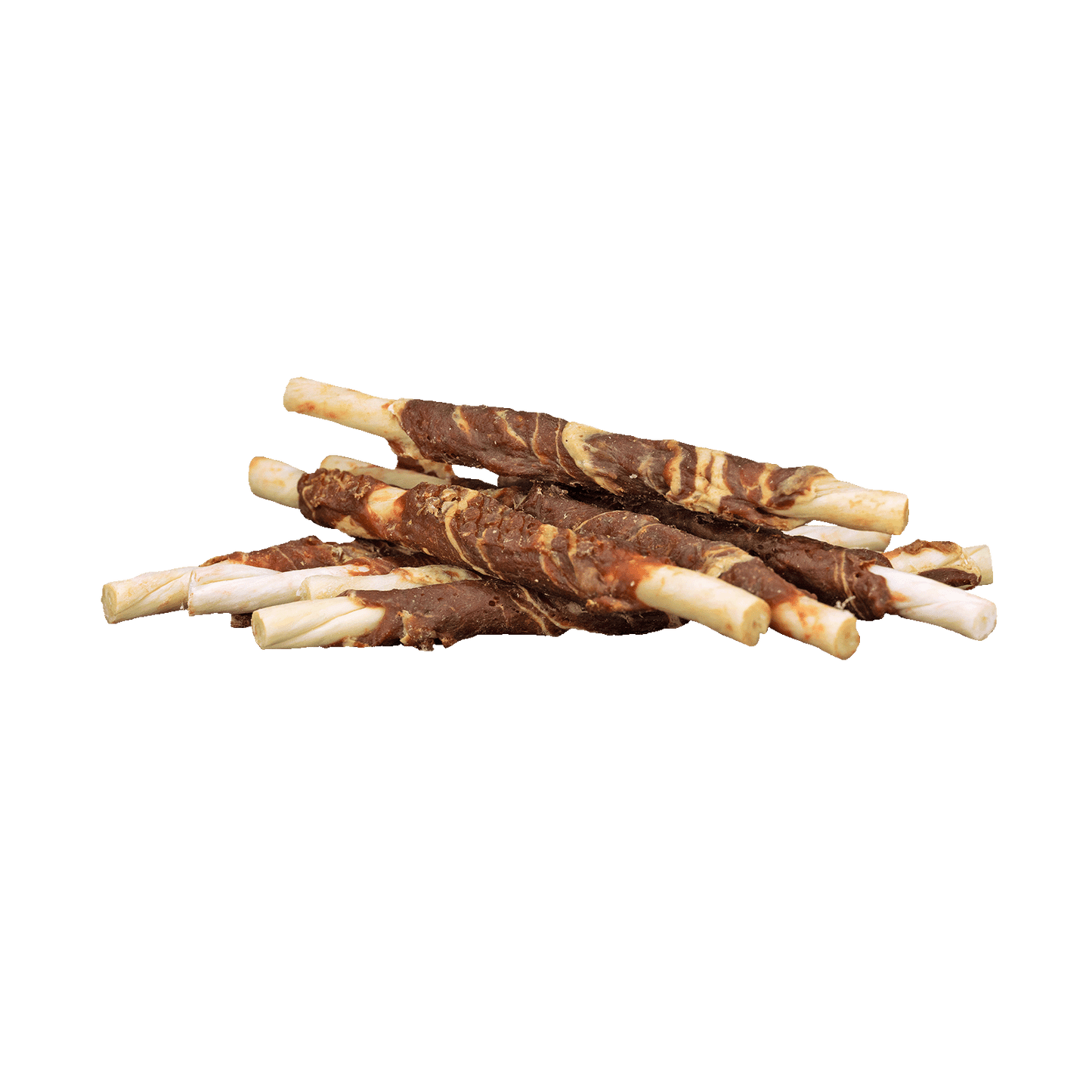 Braaaf Rawhide Roll Sticks Rund & Vis - 8 st. - All For Animals