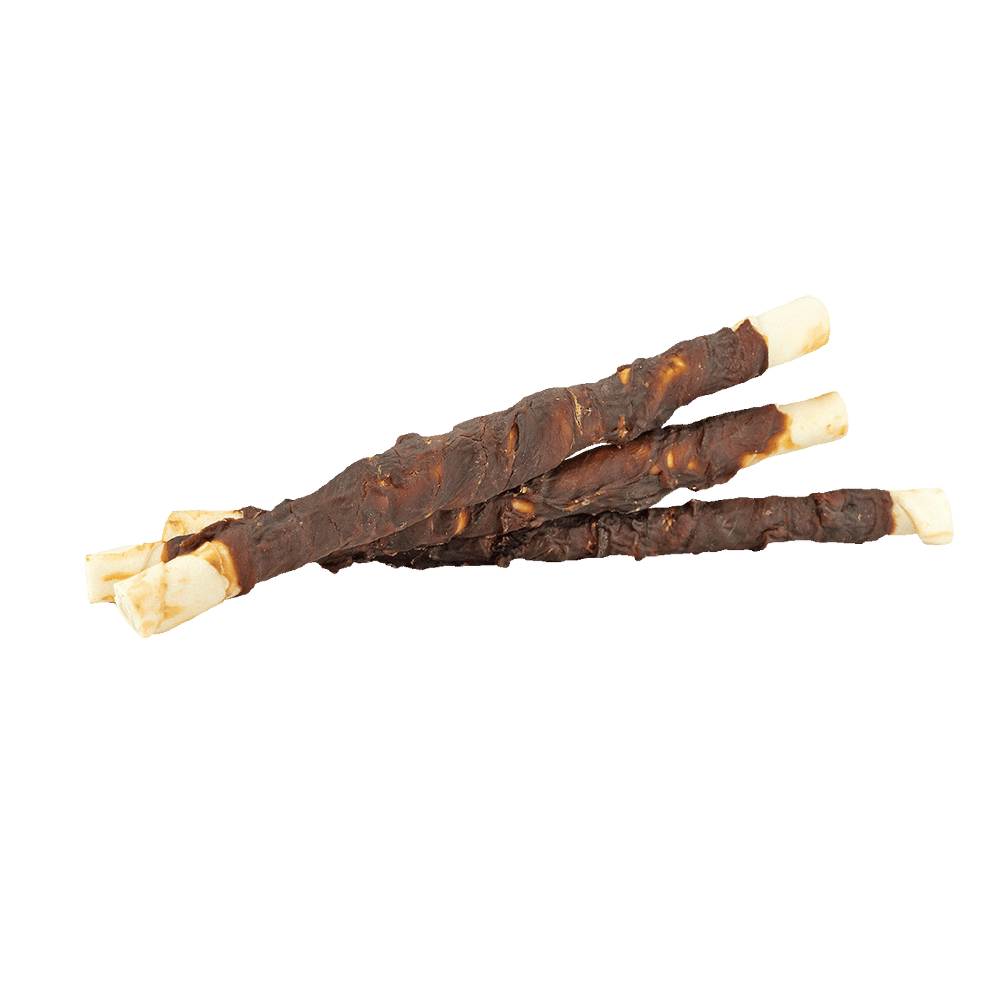 Braaaf Rawhide Twister Eend (3 st.) - 25 cm - All For Animals