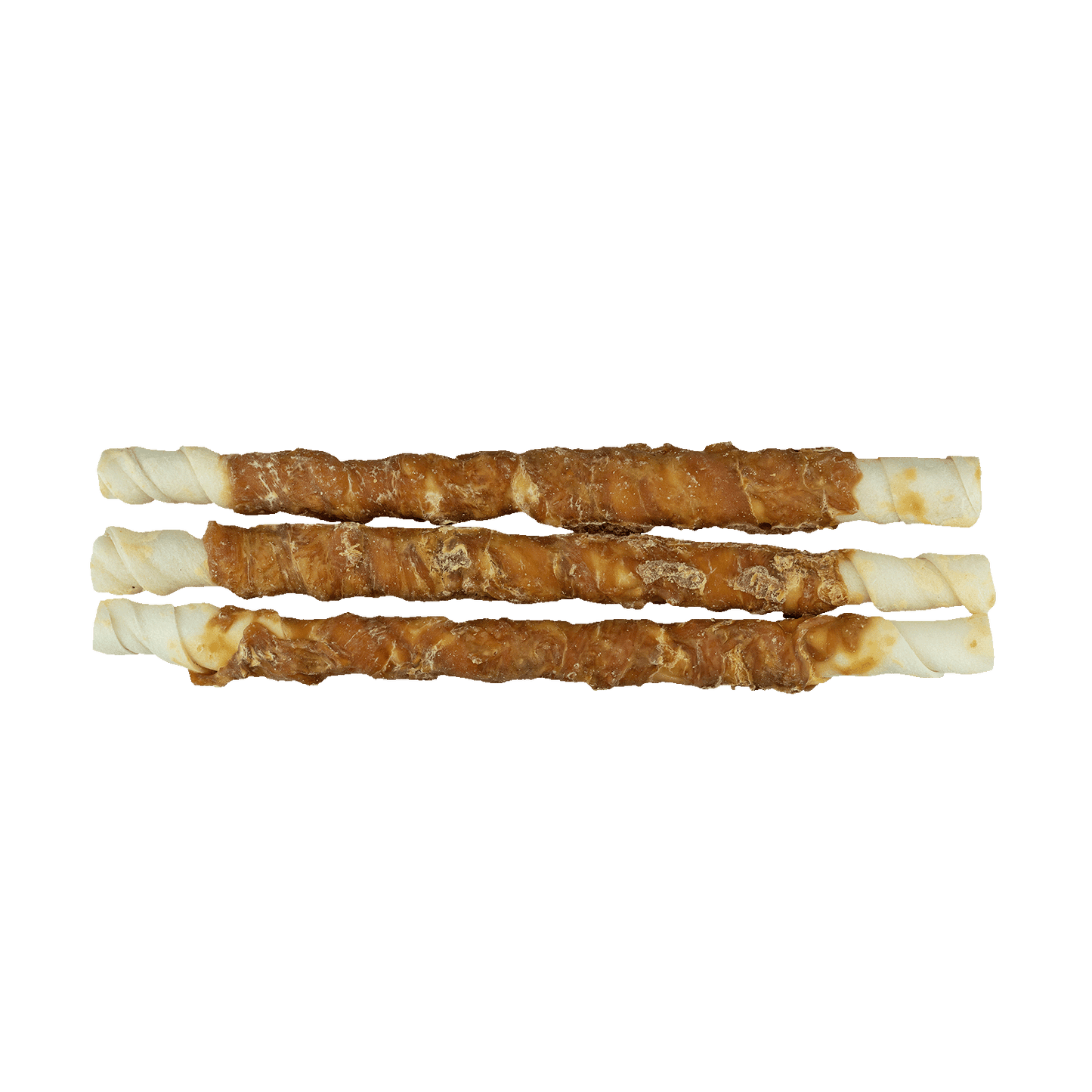 Braaaf Rawhide Twister Kip (3 st.) - 25 cm - All For Animals