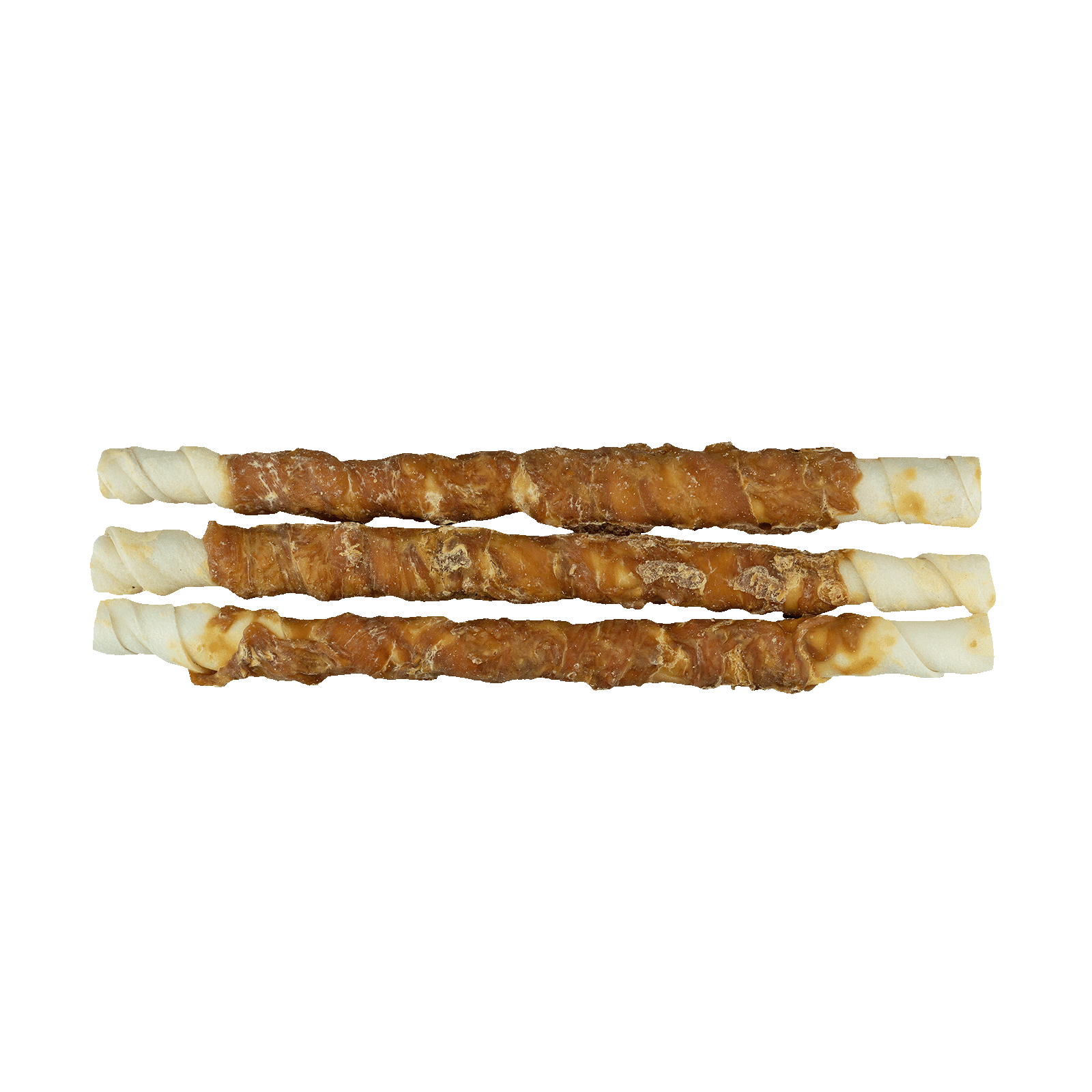 Braaaf Rawhide Twister Kip (3 st.) - 25 cm - All For Animals