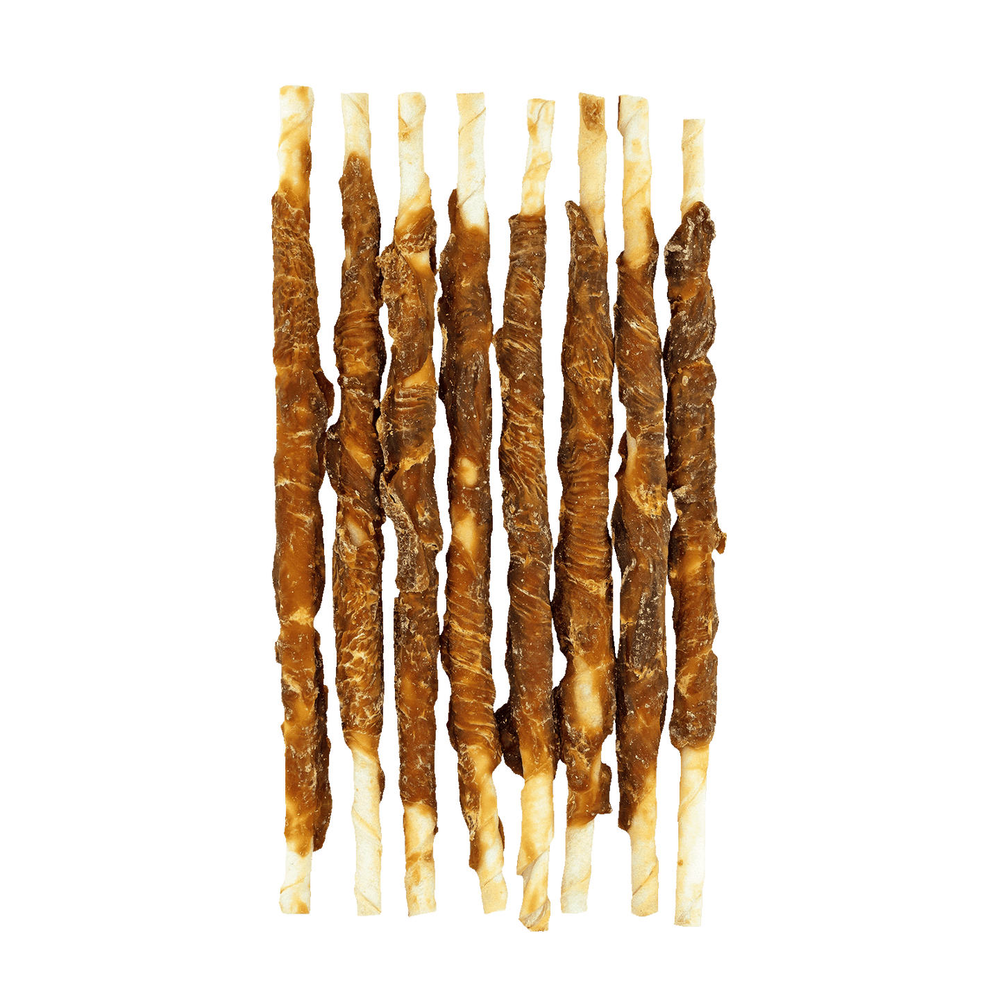 Braaaf Rawhide Twister Kip (8 st.) - 25 cm - All For Animals