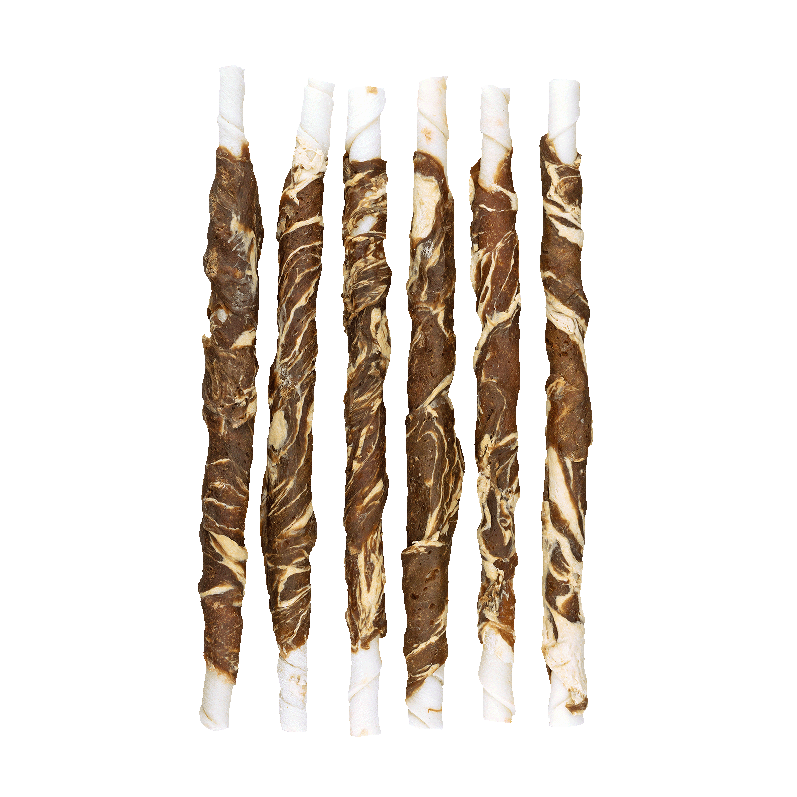 Braaaf Rawhide Twister Lam & Vis (6 st.) - 21 cm - All For Animals