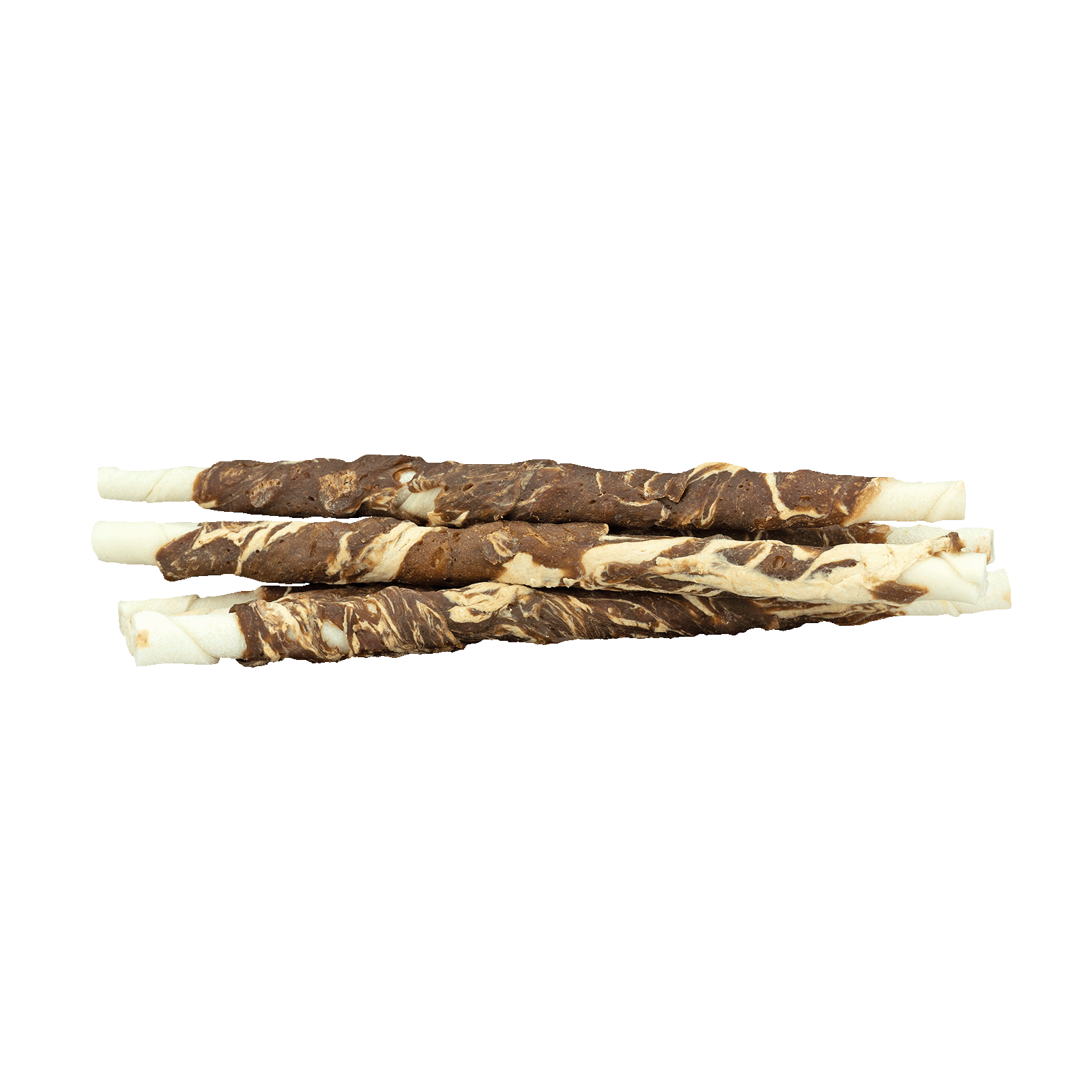 Braaaf Rawhide Twister Lam & Vis (6 st.) - 21 cm - All For Animals