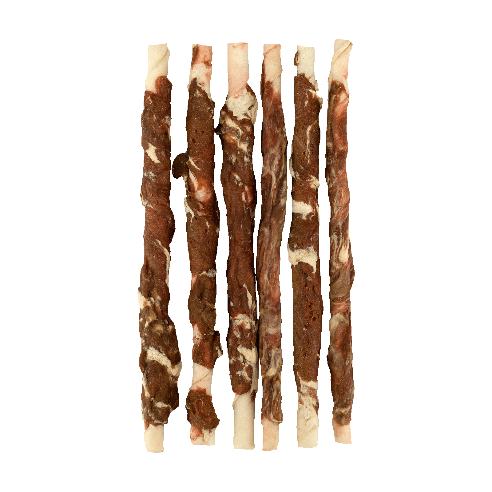 Braaaf Rawhide Twister Rund & Vis (6 st.) - 21 cm - All For Animals
