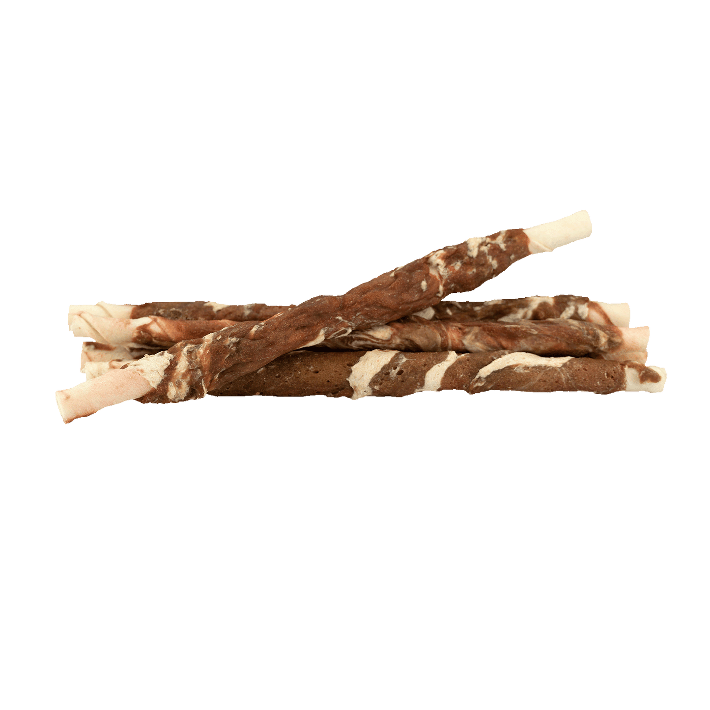 Braaaf Rawhide Twister Rund & Vis (6 st.) - 21 cm - All For Animals