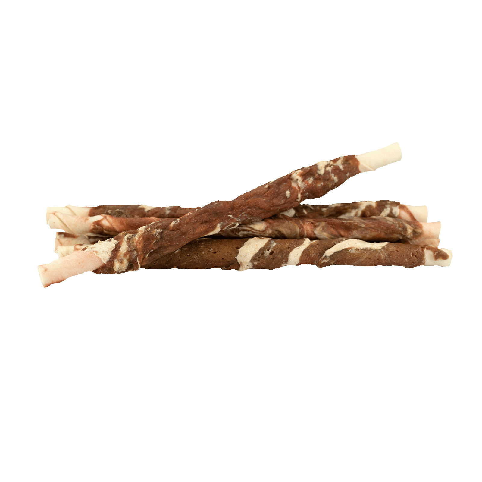Braaaf Rawhide Twister Rund & Vis (6 st.) - 21 cm - All For Animals