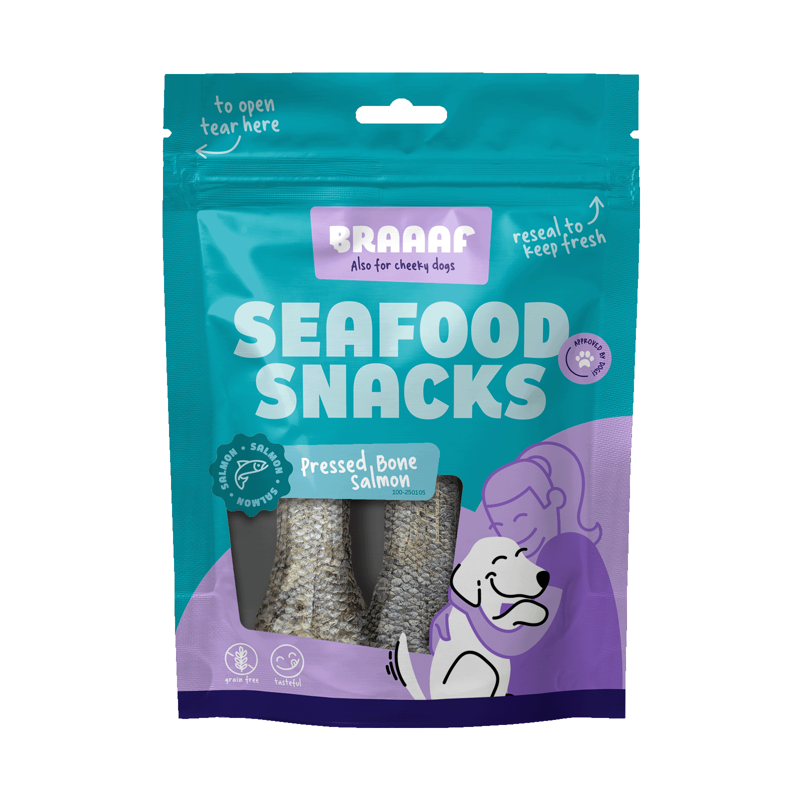 Braaaf Seafood Fish Bone - 12 cm - All For Animals